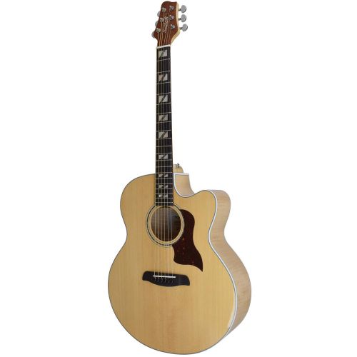  Sawtooth Maple Series Left-Handed Acoustic-Electric Cutaway Jumbo Guitar