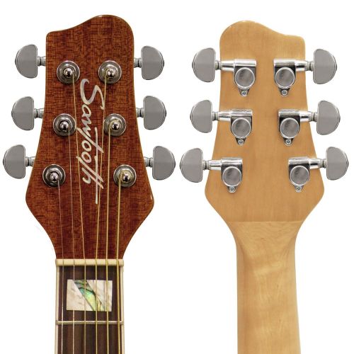  Sawtooth Maple Series Left-Handed Acoustic-Electric Cutaway Jumbo Guitar