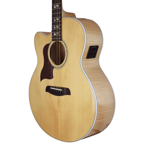  Sawtooth Maple Series Left-Handed Acoustic-Electric Cutaway Jumbo Guitar