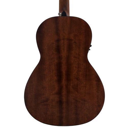  Sawtooth Mahogany Series Left-Handed Solid Mahogany Top Acoustic-Electric Parlor Guitar with Hard Case and Pick Sampler