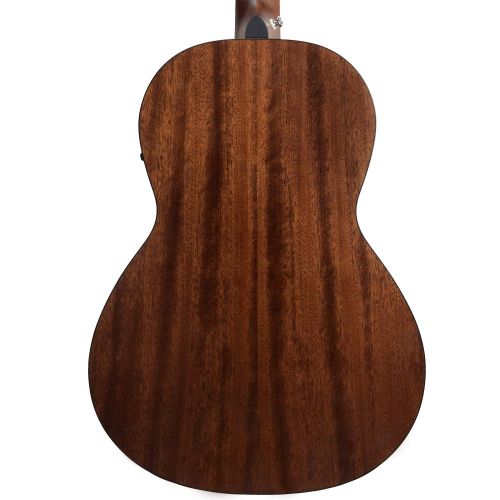  Sawtooth Mahogany Series Left-Handed Solid Mahogany Top Acoustic-Electric Parlor Guitar with Hard Case and Pick Sampler