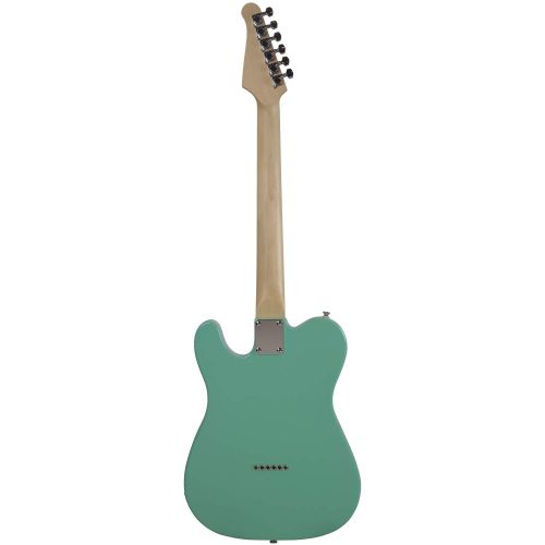  Sawtooth Classic ET 60 Ash Body Electric Guitars (Guitar with Gig Bag & Accessories, Left-Handed Surf Green)