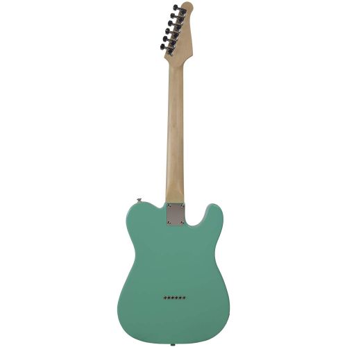  Sawtooth Classic ET 60 Ash Body Electric Guitars (Guitar with Gig Bag & Accessories, Left-Handed Surf Green)