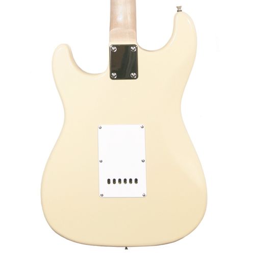  Sawtooth ST Style Electric Guitar, Citron Vanilla Cream with Pearl Pickguard