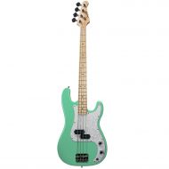 Sawtooth EP Series Electric Bass Guitar, Surf Green w/Pearl Pickguard