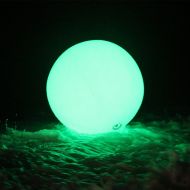 Sayok 31.5 Inflatable Beach Ball PVC Lights Ball LED Balloon Glow in The Dark Toy with Color Changing Lights | 7 Modes | Great for Water Floating Lights/Party/Wedding/Event/Pool/Be