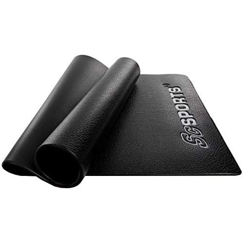  [아마존베스트]ScSPORTS Underlay Mat, Protective Mat for Fitness Equipment, Treadmill, Exercise Bike, Weight Bench, Sports Equipment, Large, Black, 3 Sizes Available