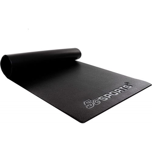  [아마존베스트]ScSPORTS Underlay Mat, Protective Mat for Fitness Equipment, Treadmill, Exercise Bike, Weight Bench, Sports Equipment, Large, Black, 3 Sizes Available