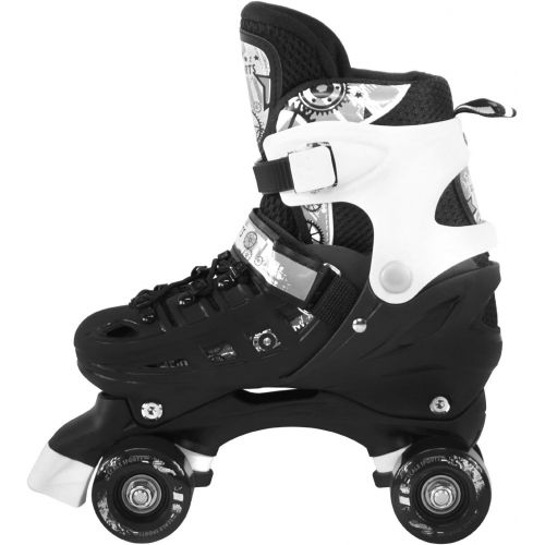  Scale Sports Adjustable Quad Roller Skates for Kids Size 13.5 Junior to 9 Adult