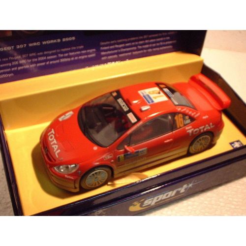  Scalextric qq C2561A SCALEXTRIC SPORT UK PEUGEOT 307 WRC WORKS 05 No 16 L.E Superslot