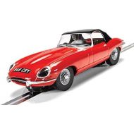 [아마존베스트]Scalextric Jaguar E-Type Red 848 CRY 1:32 Slot Race Car C4032