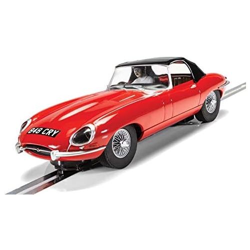  [아마존베스트]Scalextric Jaguar E-Type Red 848 CRY 1:32 Slot Race Car C4032