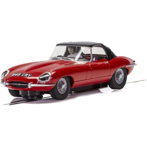  [아마존베스트]Scalextric Jaguar E-Type Red 848 CRY 1:32 Slot Race Car C4032