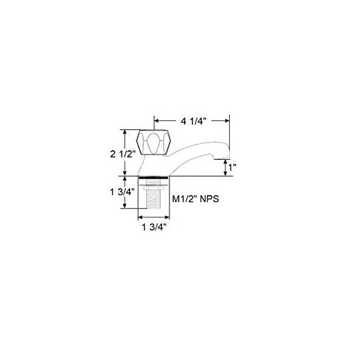  Scandvik 10050P Standard Family Basin Tap