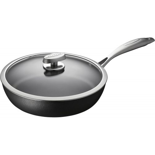  Scanpan PRO IQ Schmorpfanne mit Deckel, Aluguss, Schwarz, 28 cm, 2-Einheiten