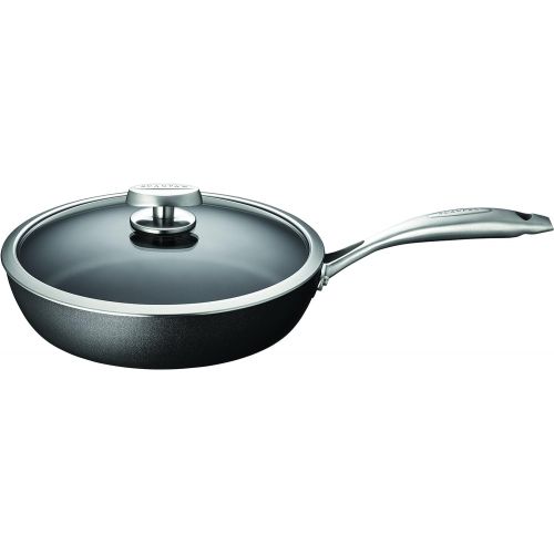  Scanpan PRO IQ Schmorpfanne mit Deckel, Aluguss, Schwarz, 28 cm, 2-Einheiten