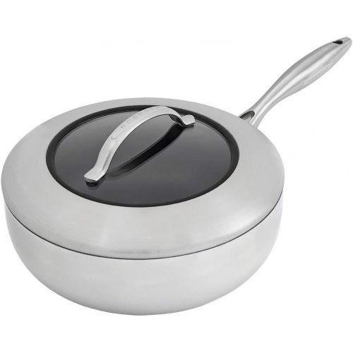  Scanpan Schmorpfanne mit Deckel, tief-CTX, 26 cm, Stahl, Schwarz, 2-Einheiten