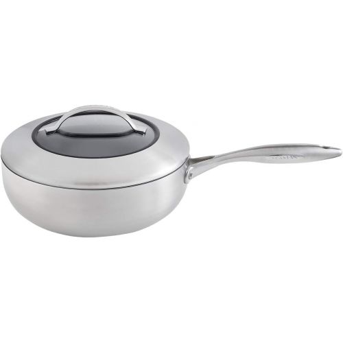  Scanpan Schmorpfanne mit Deckel, tief-CTX, 26 cm, Stahl, Schwarz, 2-Einheiten