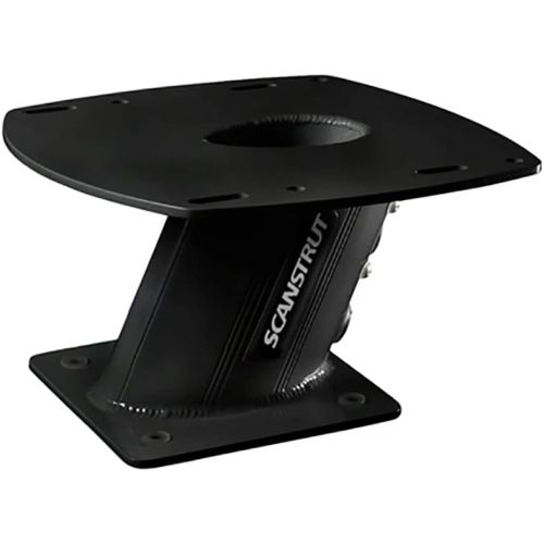  Scanstrut PowerTower 6 Aluminum 2kW/4kW for Raymarine, Garmin, Navico BR24/3G/4G Radomes AFT Lean - Black