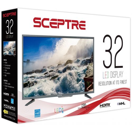  Sceptre 32 Class HD (720P) LED TV (E325BD-SR) with Built-in DVD Player
