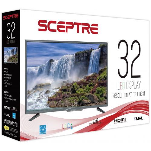  Sceptre 32 Class FHD (1080P) LED TV with Built-in DVD Player (E325BD-FSR)