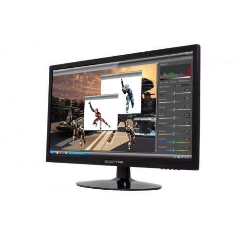  Sceptre 1600x900 20-Inch HDMI DVI VGA LED HD Monitor - E205W-16008A True Black (2017)