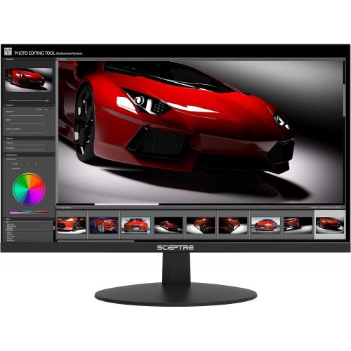  [아마존핫딜][아마존 핫딜] Sceptre E205W-16003R 20 75Hz Ultra Thin Frameless LED Monitor 2x HDMI VGA Built-in Speakers, Metallic Black 2018