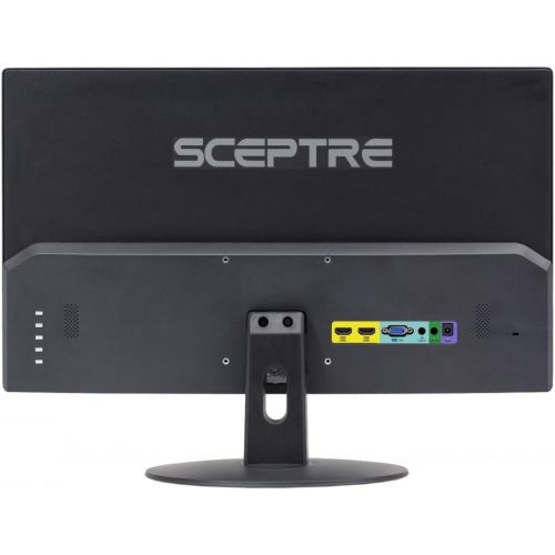 [아마존베스트]Sceptre E248W-19203R 24 Ultra Thin 75Hz 1080p LED Monitor 2x HDMI VGA Build-in Speakers, Metallic Black 2018