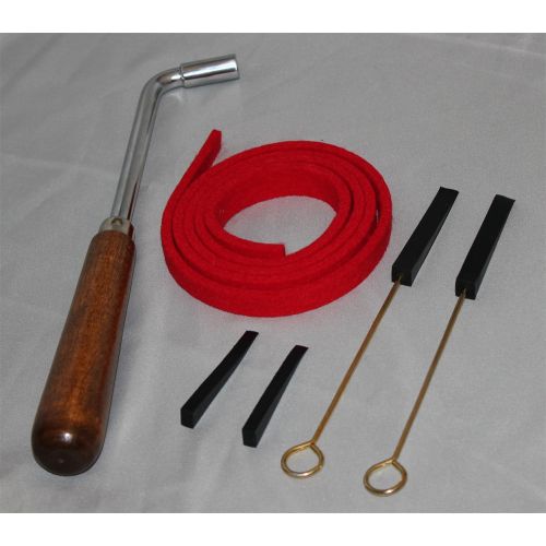  Schaff Piano Tuning Hammer and Mute Kit - Piano Tuning Supplies Kit - Gooseneck Tuning Lever