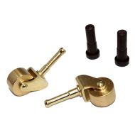 Schaff Piano Supply Brass Piano Wheels For Spinet Console Verticle Piano - For Front Legs - 1 Pair