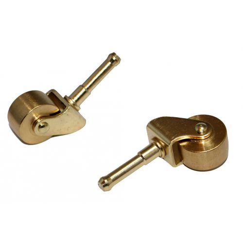  Schaff Piano Supply Brass Piano Wheels For Spinet Console Verticle Piano - For Front Legs - 1 Pair