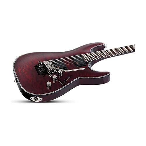  Schecter Hellraiser C-1 FR Electric Guitar, Black Cherry