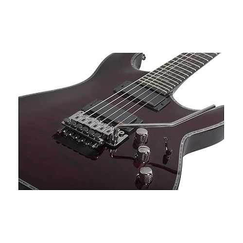  Schecter Hellraiser C-1 FR Electric Guitar, Black Cherry