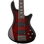 Schecter Stiletto Extreme-5 Bass Guitar, Black Cherry