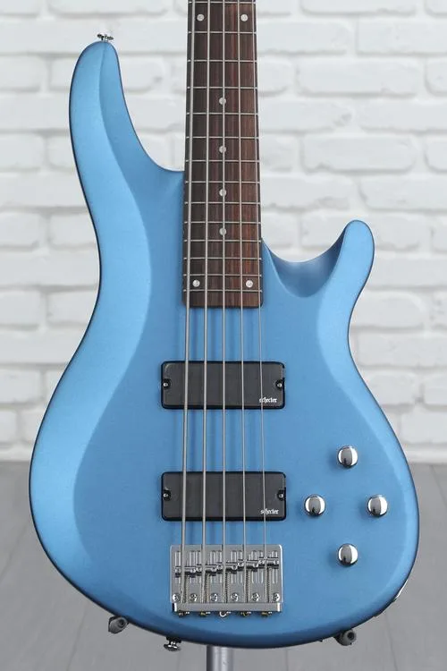 Schecter C-5 Deluxe Bass Guitar - Satin Metallic Blue