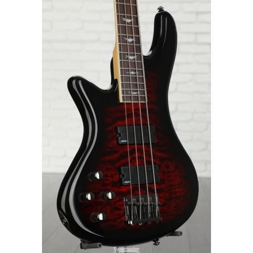  Schecter Stiletto Extreme 4 LH Left-handed Bass Guitar - Black Cherry
