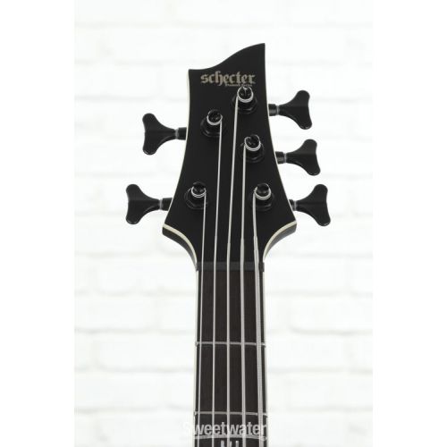  Schecter SLS Evil Twin-5 Left-Handed Bass Guitar - Satin Black