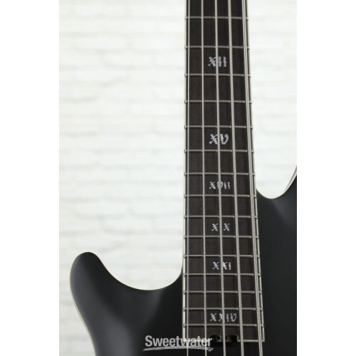  Schecter SLS Evil Twin-5 Left-Handed Bass Guitar - Satin Black