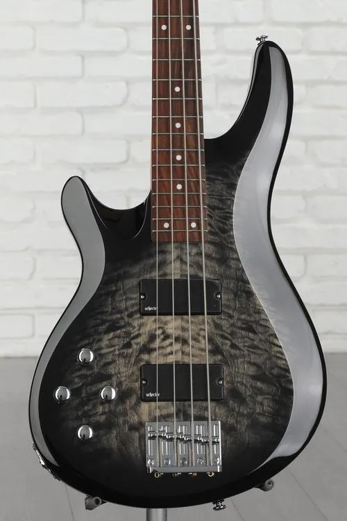 Schecter C-4 Plus Left-handed Bass Guitar - Charcoal Burst