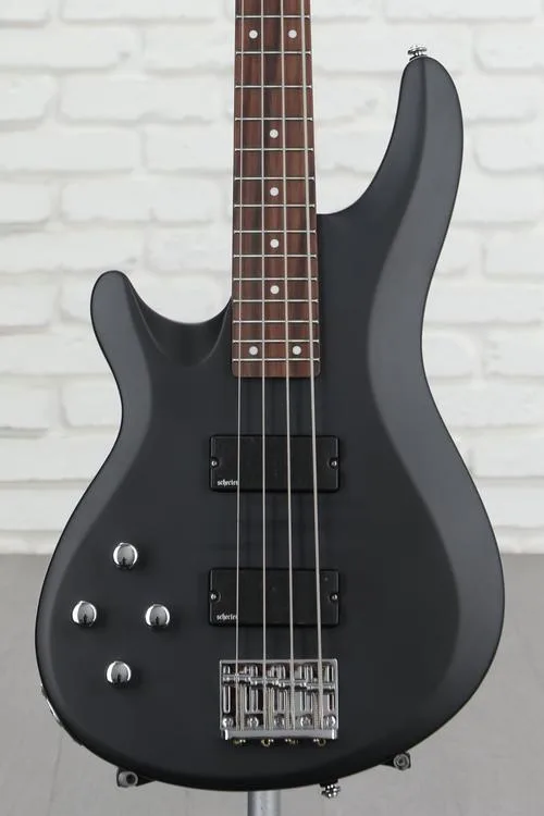 Schecter C-4 Deluxe Left-handed Bass Guitar - Satin Black