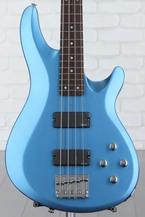 Schecter C-4 Deluxe Bass Guitar - Satin Metallic Blue