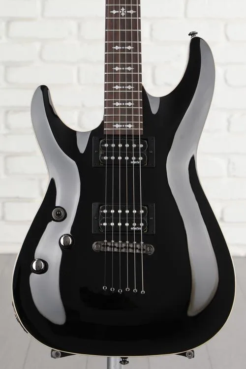Schecter Omen-6 Left-handed Electric Guitar - Gloss Black