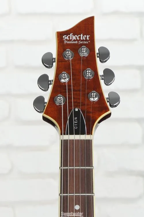  Schecter C-1 E/A Classic Semi-hollowbody Electric Guitar - Cats Eye