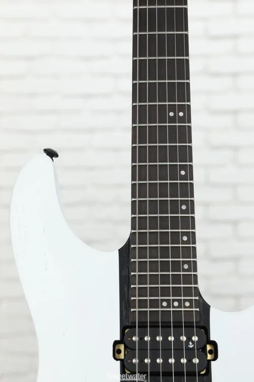  Schecter C-1 Contrasts Rob Scallon Electric Guitar - White/Black