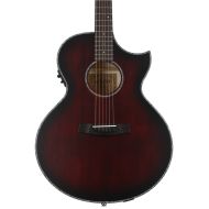 Schecter Orleans Stage Acoustic-Electric Guitar - Vampyre Red Burst Satin