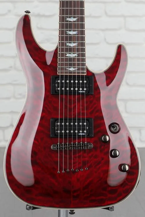 Schecter Omen Extreme-7 Electric Guitar - Black Cherry