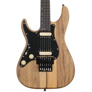 Schecter Sun Valley Super Shredder Exotic FR Left-handed Electric Guitar - Natural Black Limba