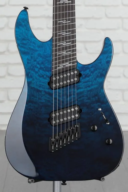 Schecter Reaper-7 Elite Multi-scale 7-string Electric Guitar - Deep Ocean Blue