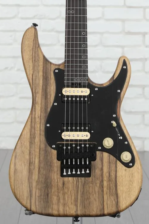 Schecter Sun Valley Super Shredder Exotic FR Electric Guitar - Natural Black Limba