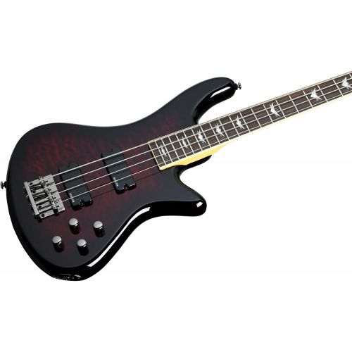  [아마존베스트]Schecter Stiletto Extreme-4 Bass Guitar (4 String, Black Cherry)